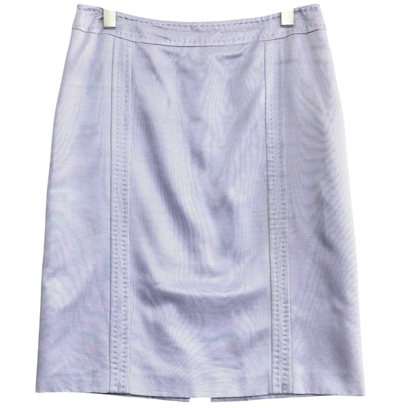 Max Mara Dresses & Skirts - Max Mara Lavender Textured Cotton Blend Pencil Skirt Made in Italy Size 10
